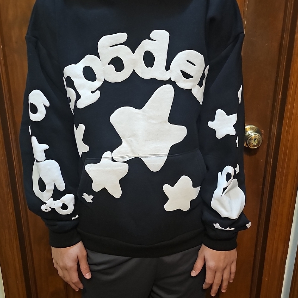 Spyder Black and White Star Crewneck Sweater